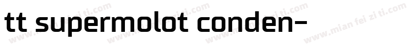 tt supermolot conden字体转换